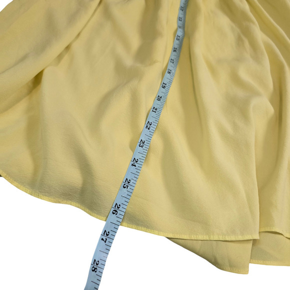 Alice + Olivia Shari Yellow Off-the-Shoulder Silk Dress - Picture 6 of 6